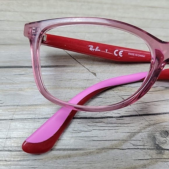 Ray-Ban Kids  RB1586 3777 Eyeglasses Clear Pink Red‎ 47-16-130 FRAMES ONLY - Picture 12 of 12